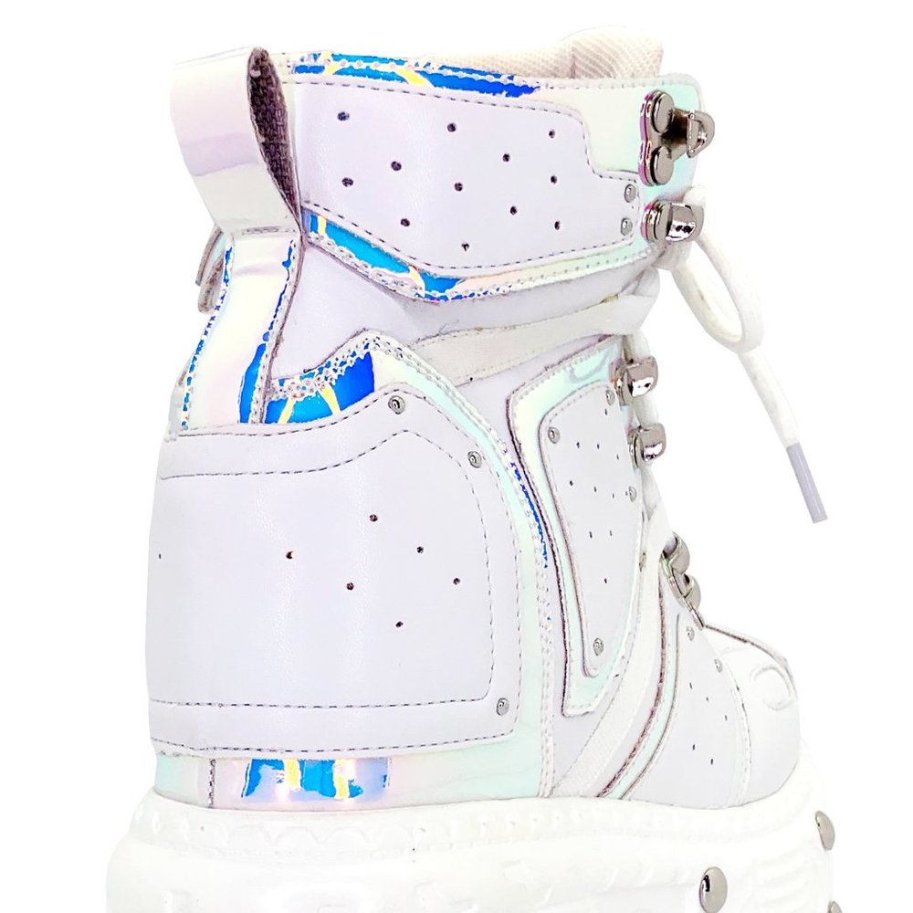 NEW Anthony Wang X LASR Exclusive Mangosteen 05 Digital Dream Platform Wedges - Picture 6 of 6